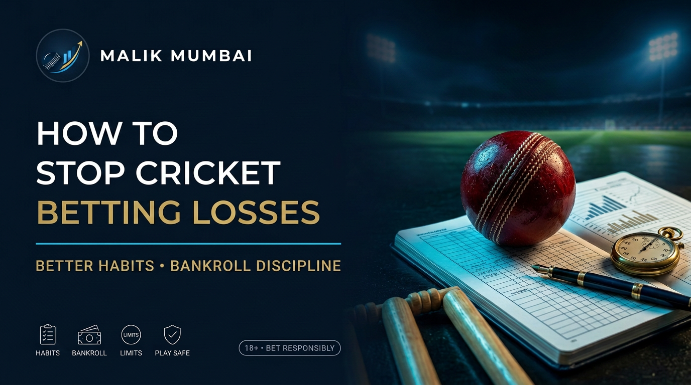 How to stop cricket betting losses with better habits