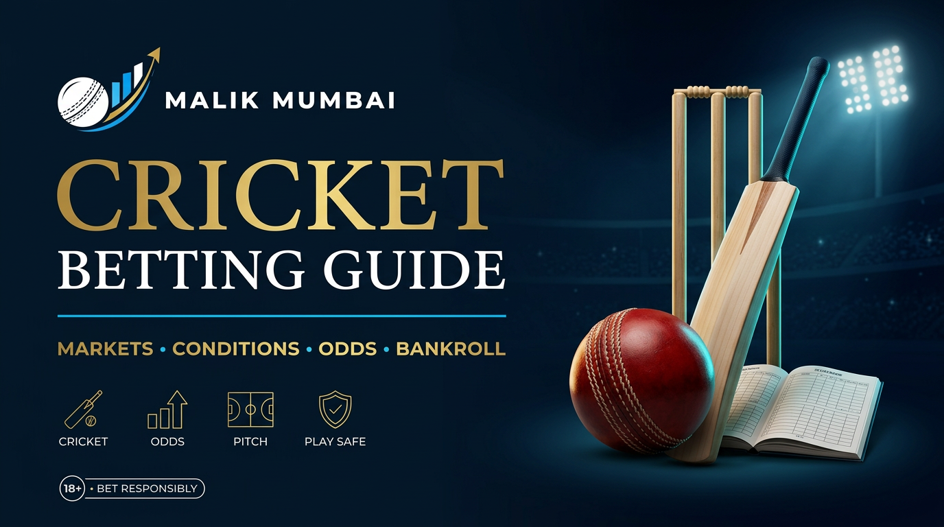 Cricket betting guide: markets, conditions, odds and bankroll