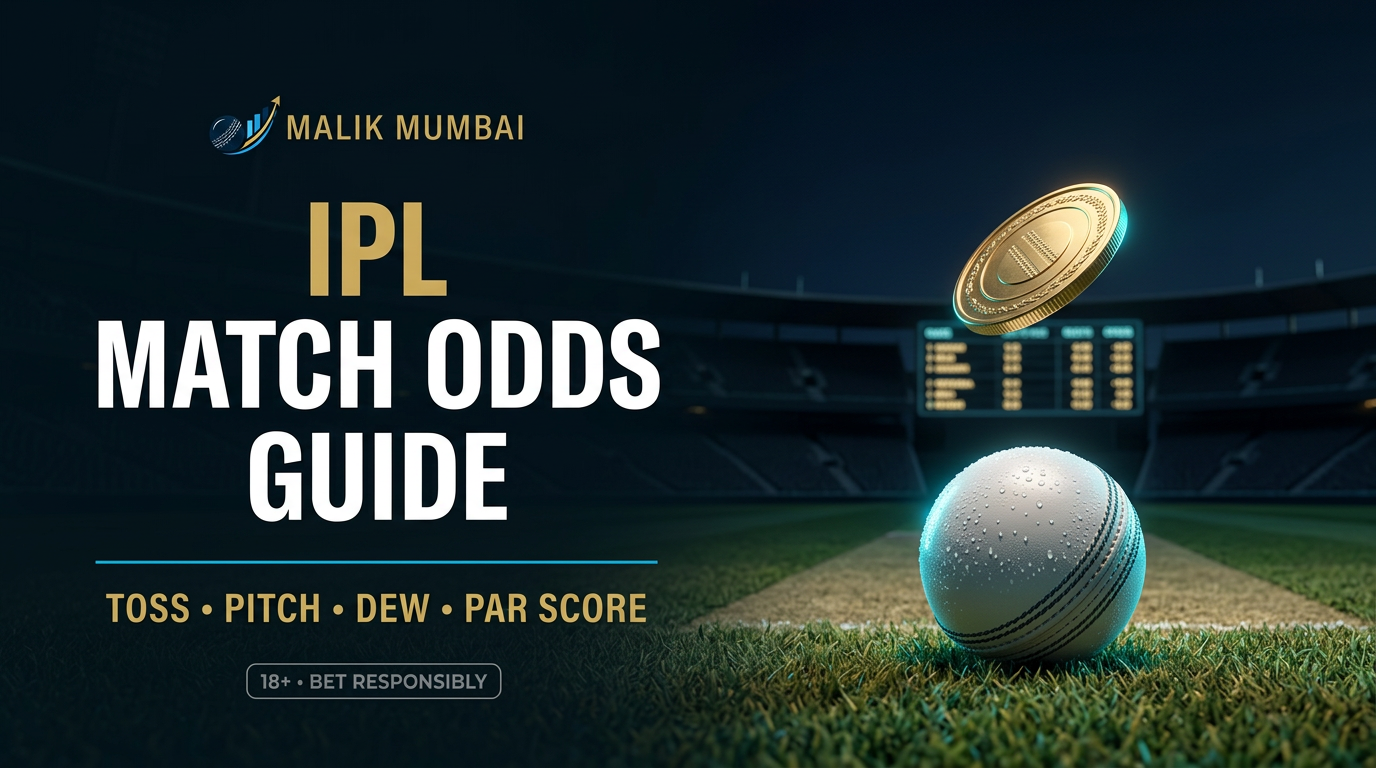 IPL match odds: how the toss, pitch, dew and par score move prices