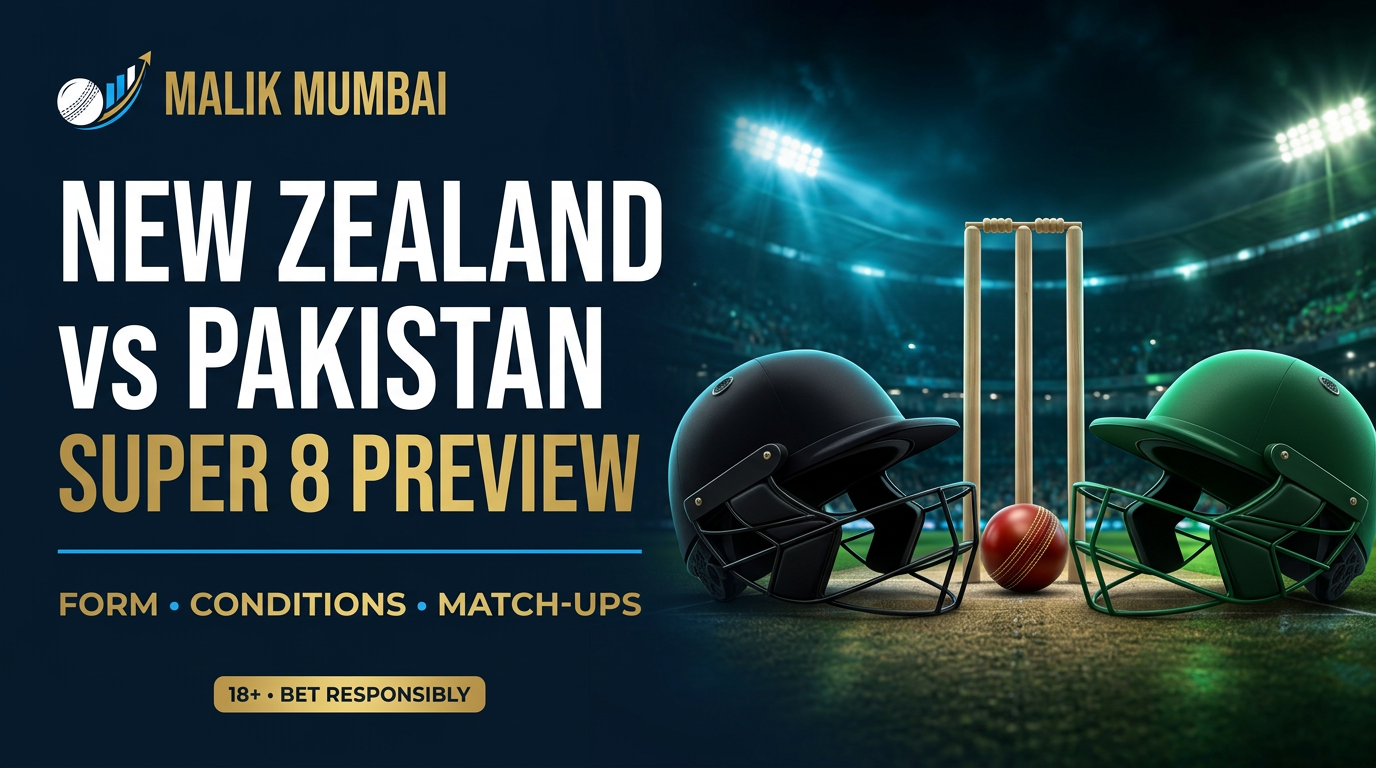 New Zealand vs Pakistan in the Super 8: betting notes