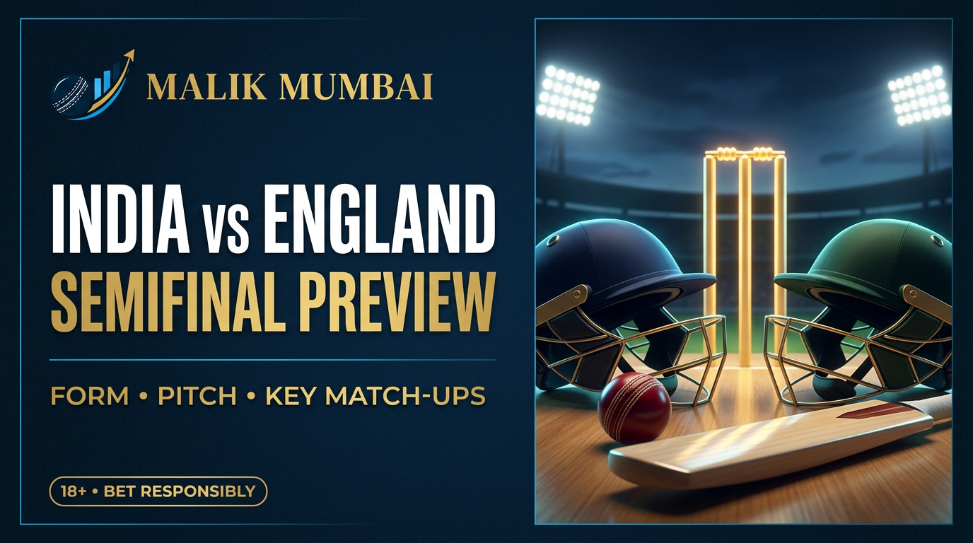 India vs England semifinal: betting notes for a very busy market