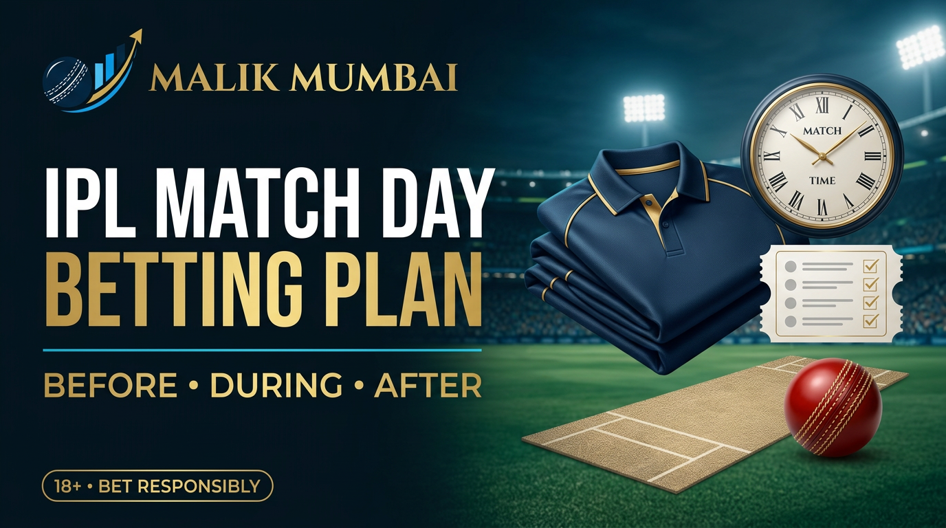 An IPL match-day betting plan: before, during and after