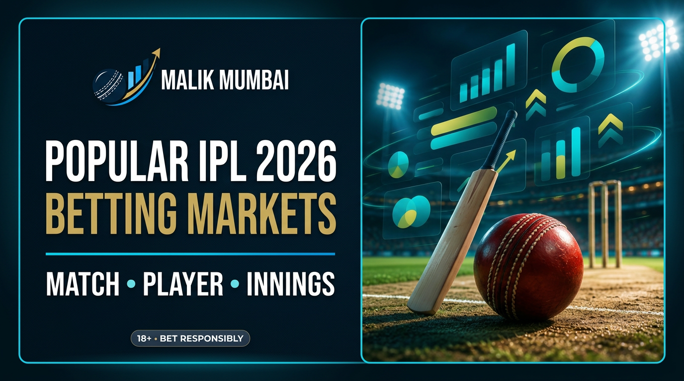 Popular IPL 2026 betting markets explained