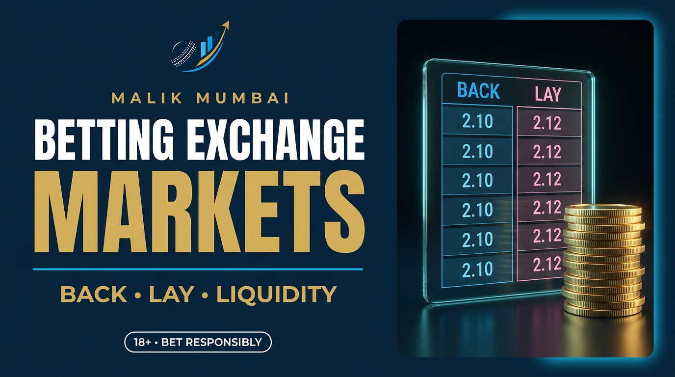 Betting exchange markets explained for cricket and other sports